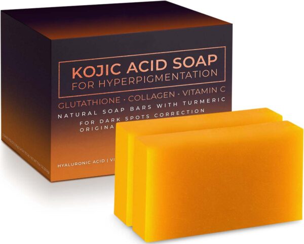 Turmeric Soap კურკუმას საპონი C და E ვიტამინით, რეტინოლით, კოლაგენით, ჰიალურონის მჟავით, შიის კარაქით