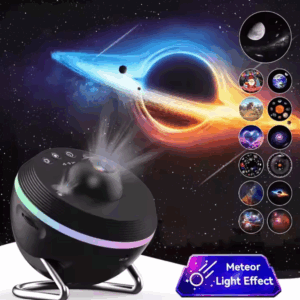პროექტორი გალაქტიკის გამოსახულებებით, 360 Adjustable Design Meteor and Galaxy projector Black 4K pictures led
