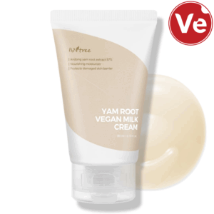 Isntree, ვეგანური რძის დამატენიანებელი კრემი, Yam Root Vegan Milk Cream 80ml