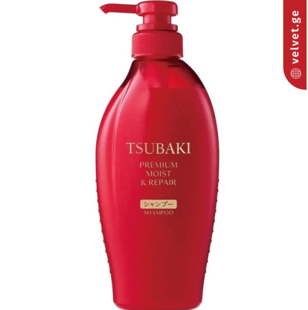 TSUBAKI, Premium Moist & Repair Shampoo, პრემიუმ შამპუნი Shiseido-სგან, 450 ML