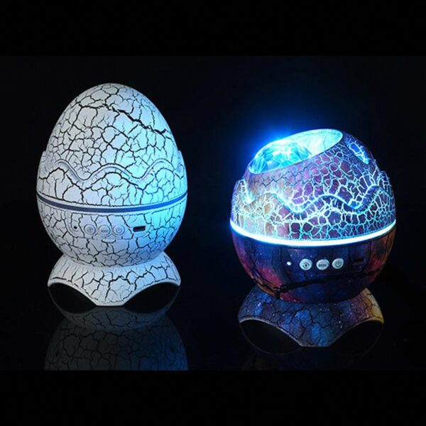 გალაქტიკის პროექტორი, Dinosaur Egg Star Projector with BT Music Speaker - Image 4