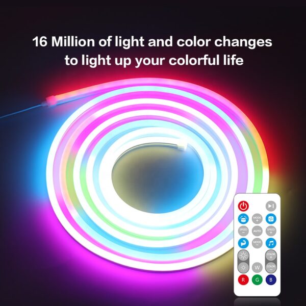 ლედ ლენტი, Wifi Sync Music Smart Lighting Rgb Magic Color Waterproof Neon Led Strip Flex - Image 6