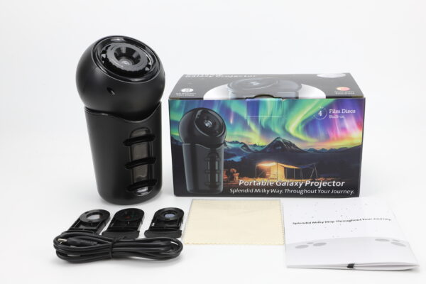პორტატული გალაქტიკის პროექტორი, Portable Galaxy Astronomy Rotating  360° Starry Projector - Image 6