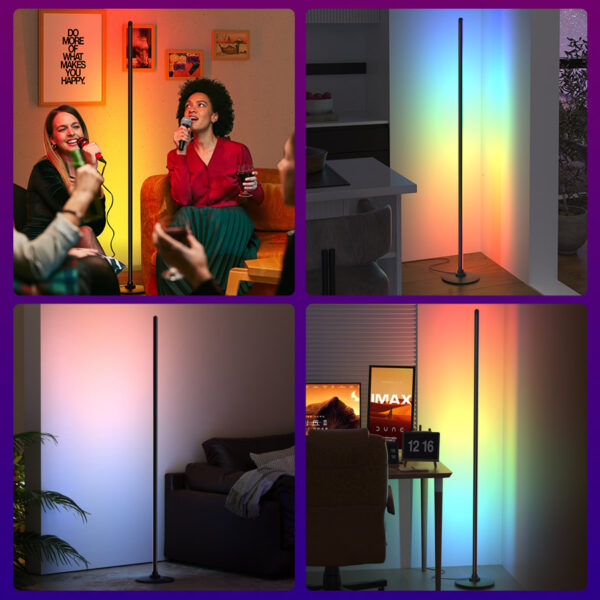 ჭკვიანი RGBIC კუთხის სანათი, Smart LED Ambient Floor Lamp WiFi/ APP - Image 4