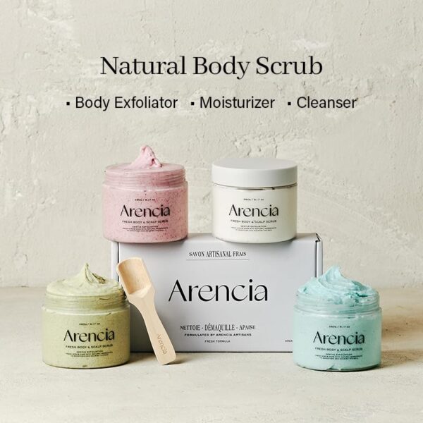ARENCIA, FRESH CLOUD SCRUB WHITE TEA & NEROLI, ტანის და სკალპის სკრაბი, - Image 5