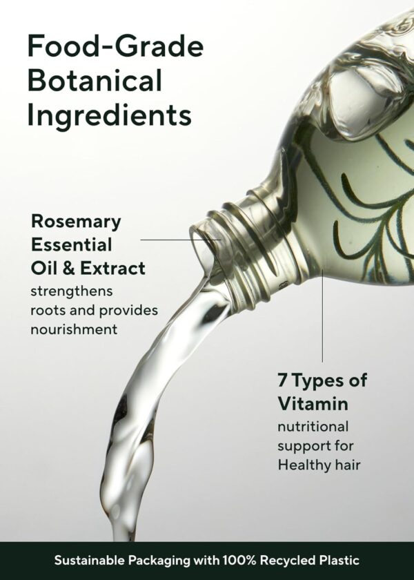 AROMATICA, Rosemary Root Enhancer,  ცხიმიანი თმის შრატი ზრდის ეფექტით, 100 ML - Image 4