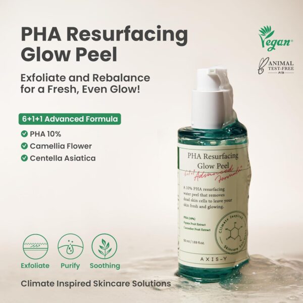AXIS-Y, RESURFACING GLOW, ამქერცლავი ტონერი, 50 ML - Image 2
