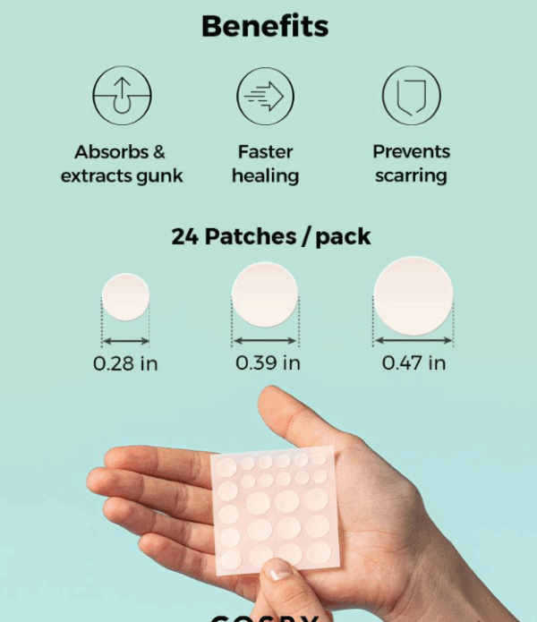 COSRX, MASTER SHEET (24EA), აკნეს საწინააღმდეგო პლასტირები - Image 3