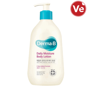 DERMA: B, DAILY MOISTURE BODY LOTION, ტანის დამატენიანებელი ლოსიონი პრობლემური კანისთვის, 400 ML
