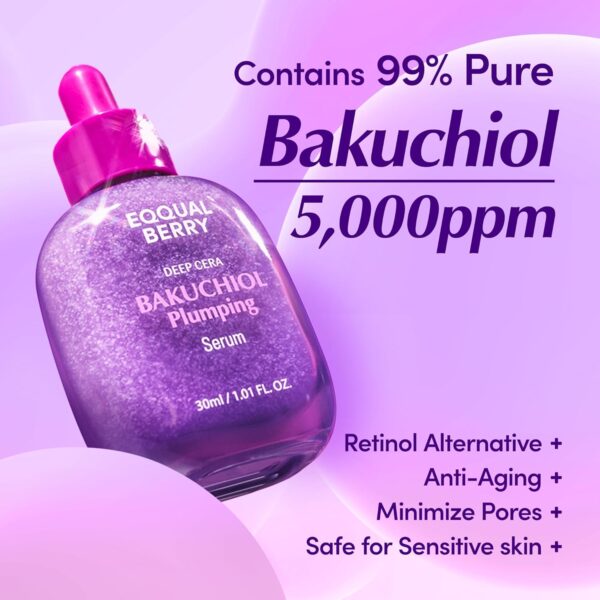 EQQUALBERRY, BAKUCHIOL PLUMPING SERUM, ანტიასაკობრივი შრატი, 30 ML - Image 2