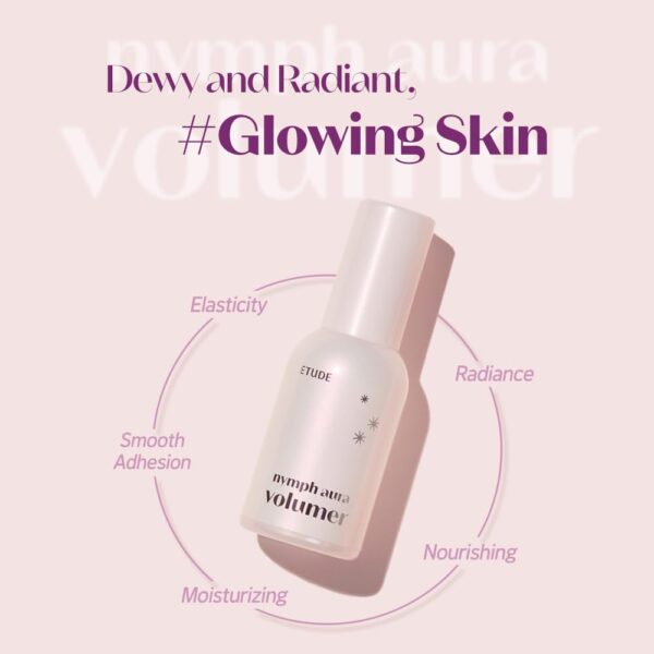 ETUDE HOUSE, NYMPH AURA VOLUMER, მაკიაჟის ბზინვარე ბაზა, 24 G - Image 8