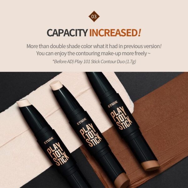 ETUDE HOUSE, Play 101 Stick Contour Duo, კონტურინგის სტიკი - Image 4