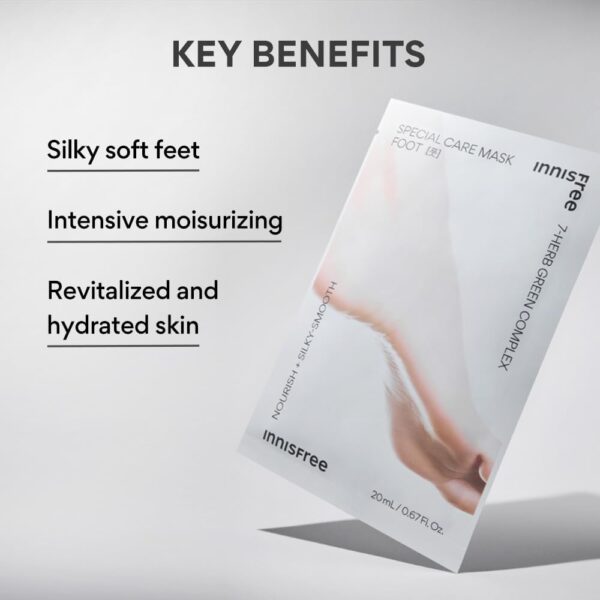INNISFREE, SPECIAL CARE MASK-FOOT, ნიღაბი გაუხეშებული ტერფებისთვის, 20 ML - Image 2