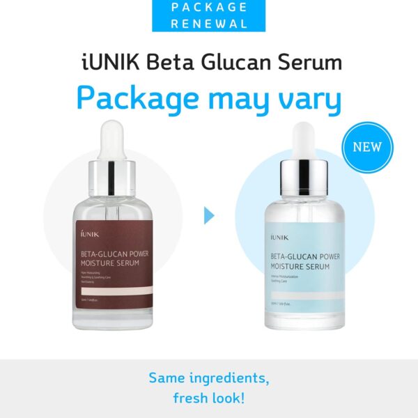IUNIK, BETA GLUCAN POWER MOISTURE SERUM, ბეტა გლუკანის შრატი, 50 ML - Image 2
