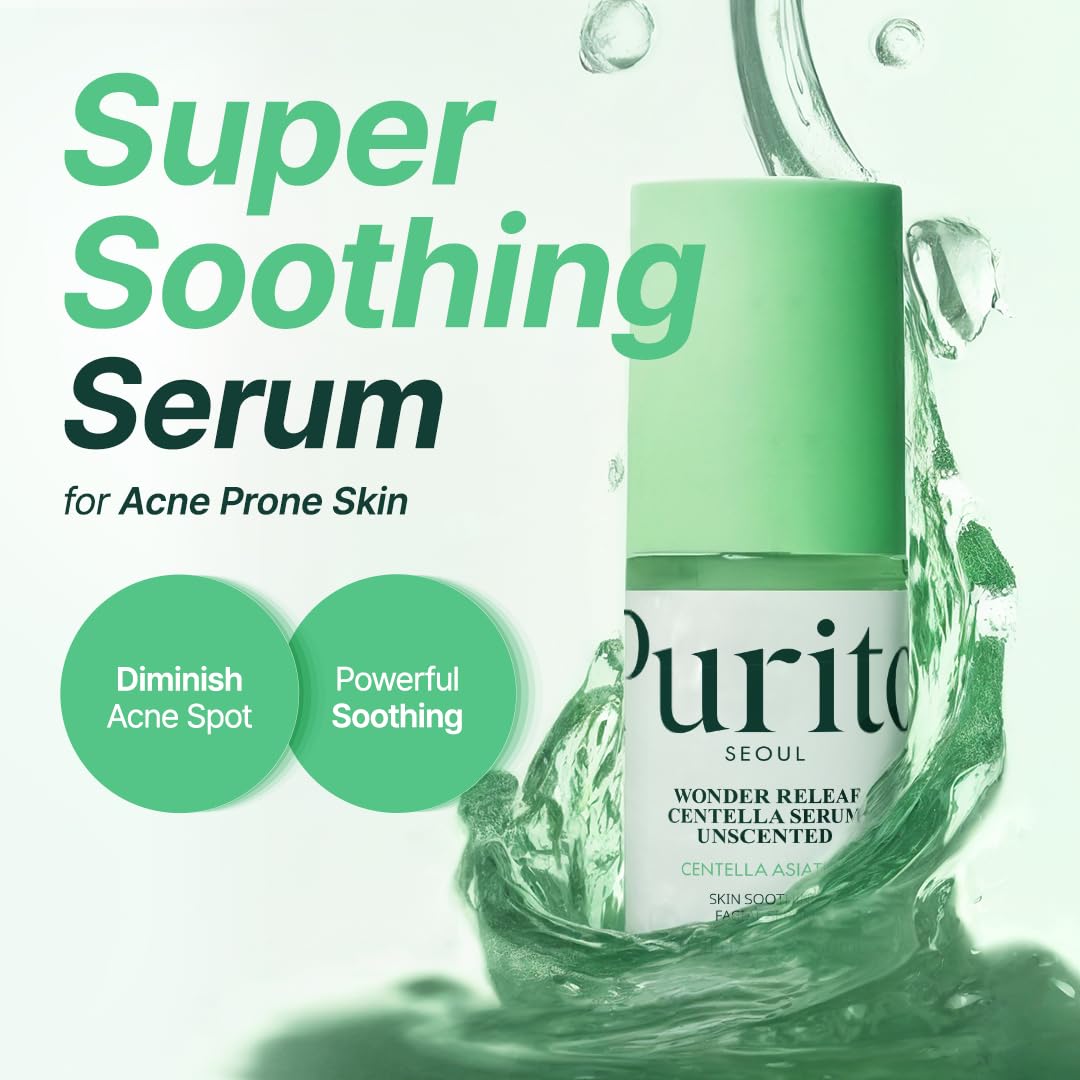 Purito SEOUL, Wonder Releaf Centella Serum Unscented, ბარიერის აღმდგენი შრატი, 60 ML - Image 2