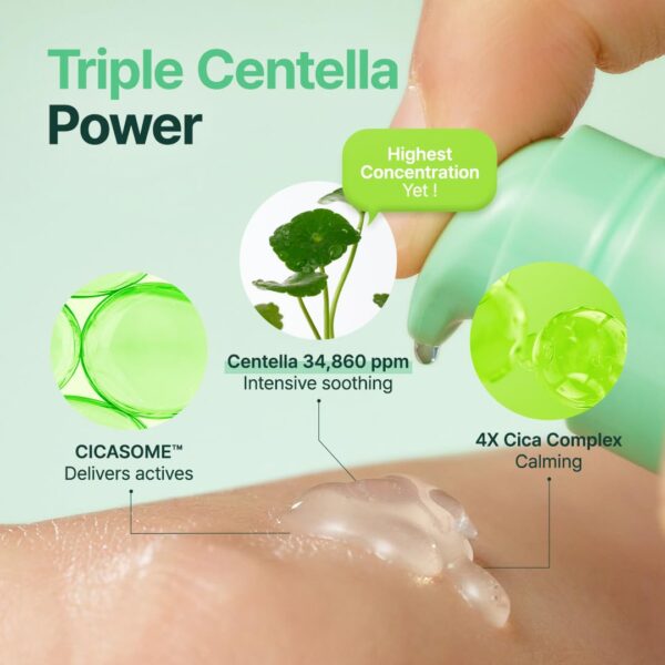 Purito SEOUL, Wonder Releaf Centella Serum Unscented, ბარიერის აღმდგენი შრატი, 60 ML - Image 3