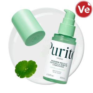 Purito SEOUL, Wonder Releaf Centella Serum Unscented, ბარიერის აღმდგენი შრატი, 60 ML