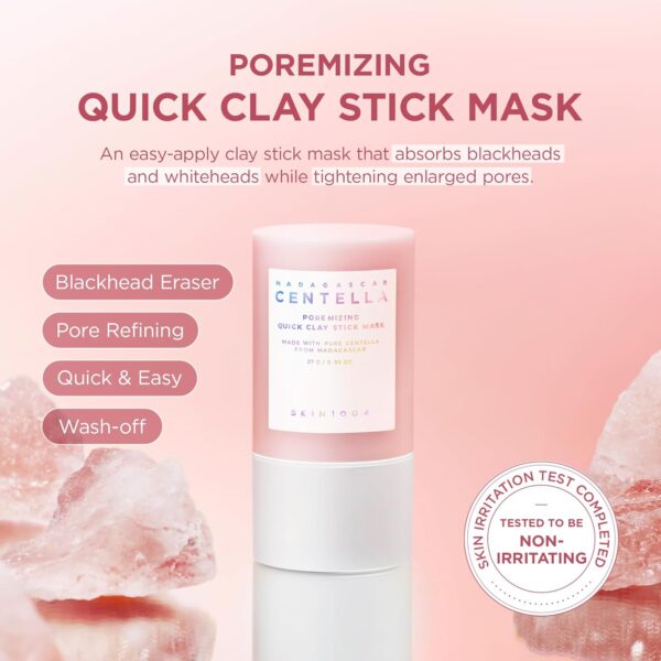 SKIN1004, Madagascar Centella Poremizing Quick Clay Stick Mask, ფორების საწინააღმდეგო თიხის ნიღაბი, 27 G - Image 8