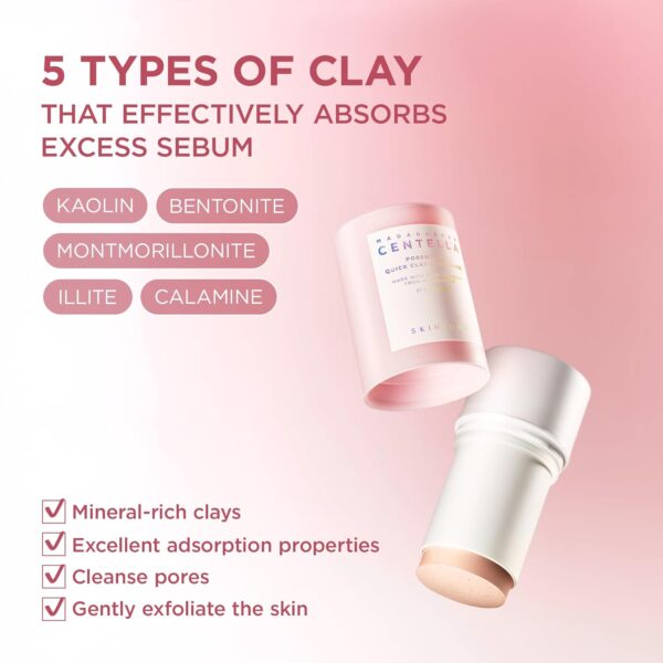 SKIN1004, Madagascar Centella Poremizing Quick Clay Stick Mask, ფორების საწინააღმდეგო თიხის ნიღაბი, 27 G - Image 6