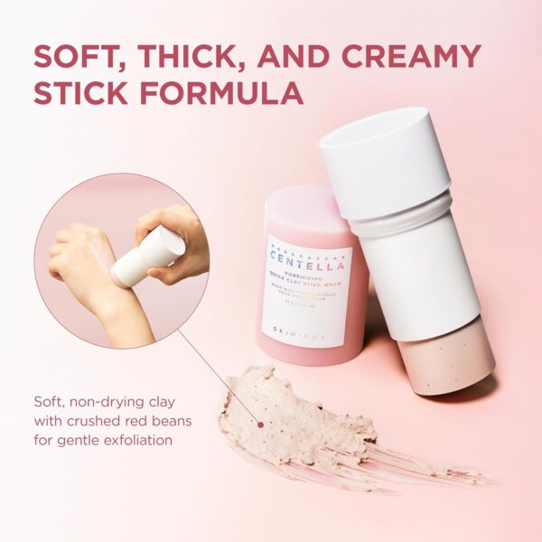 SKIN1004, Madagascar Centella Poremizing Quick Clay Stick Mask, ფორების საწინააღმდეგო თიხის ნიღაბი, 27 G - Image 4