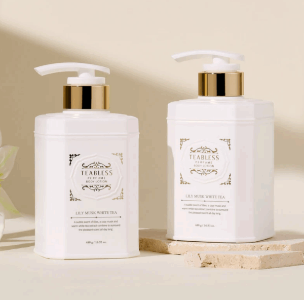 TEABLESS, LILY MUSK WHITE TEA PERFUME BODY LOTION, სურნელოვანი ტანის ლოსიონი, 480 G - Image 8