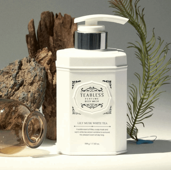 TEABLESS, LILY MUSK WHITE TEA PERFUME BODY WASH, სურნელოვანი შხაპის გელი, 500 გრ - Image 3