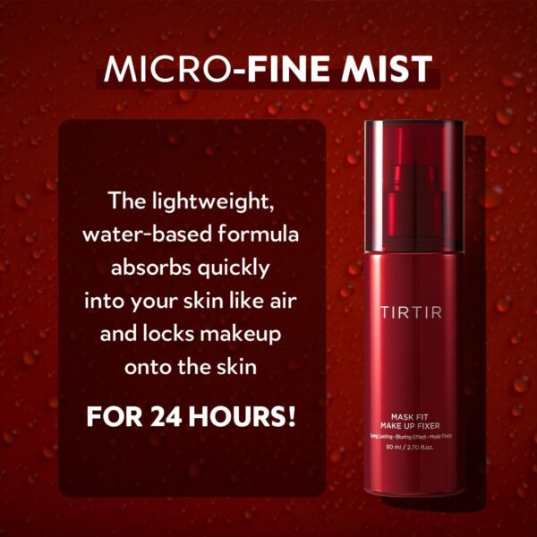 TIRTIR, MASK FIT MAKE UP FIXER, მაკიაჟის დასაფიქსირებელი სპრეი, 80 ML - Image 3