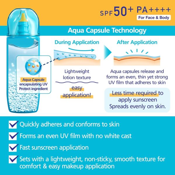 Biore, UV Aqua Rich Aqua Protect Lotion Sunscreen SPF50+ PA, მზისგან დამცავი, 70 ML - Image 4