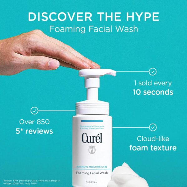 Curel, Foaming Facial Wash, სახის დასაბანი ქაფი, 150 ML - Image 2