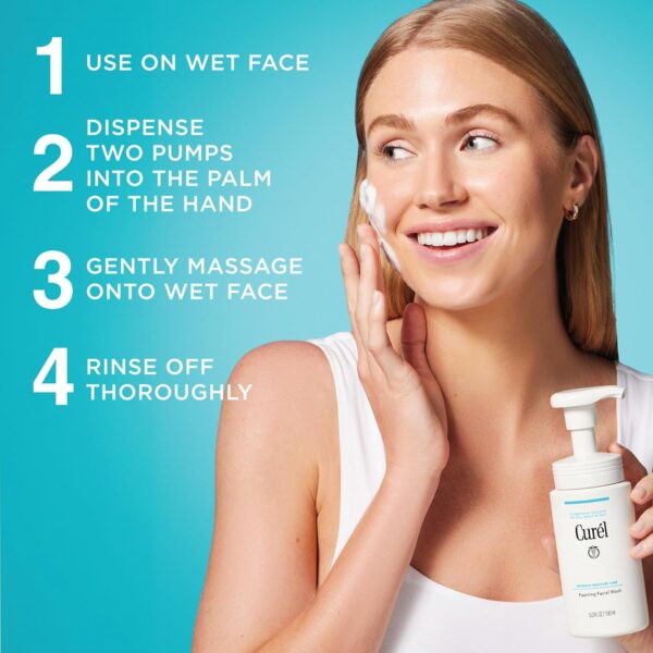 Curel, Foaming Facial Wash, სახის დასაბანი ქაფი, 150 ML - Image 7