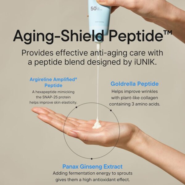 IUNIK, Beta-Glucan Barrier Sunscreen, უხილავი  მზისგან დამცავი კრემი , 60 ML - Image 5