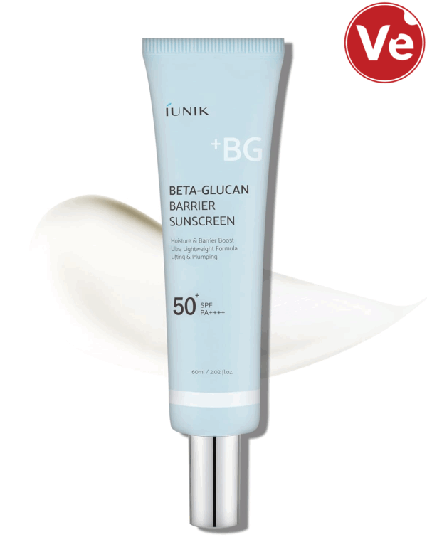 IUNIK, Beta-Glucan Barrier Sunscreen, უხილავი  მზისგან დამცავი კრემი , 60 ML