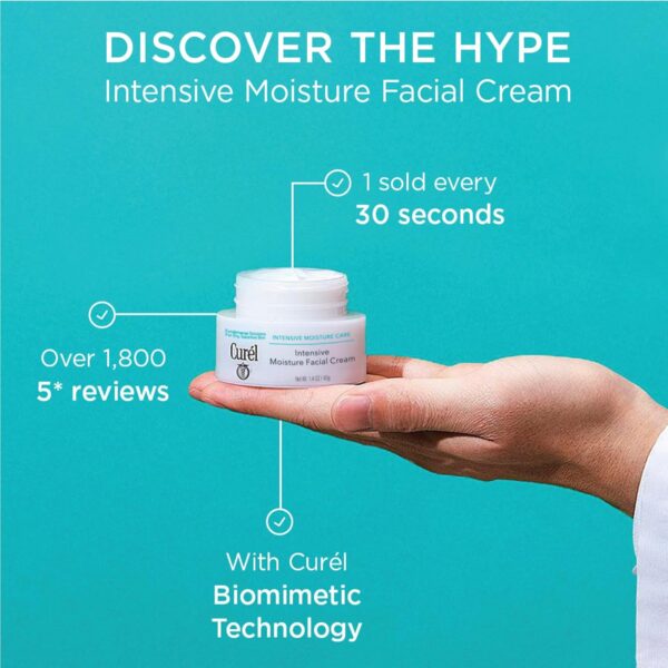 Curel, Intensive Moisture Facial Cream, სახის ინტენსიური დამატენიანებელი, 40 G - Image 4