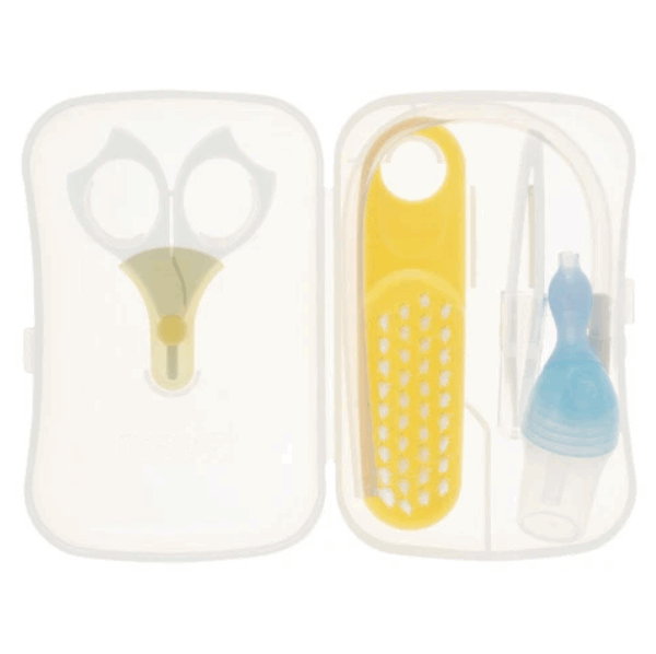 Pigeon, INFANT BABY CARE SET Nail Scissors Hair Brush Tweezers Nose Inhaler, საბავშვო თავის მოვლის ნაკრები - Image 2