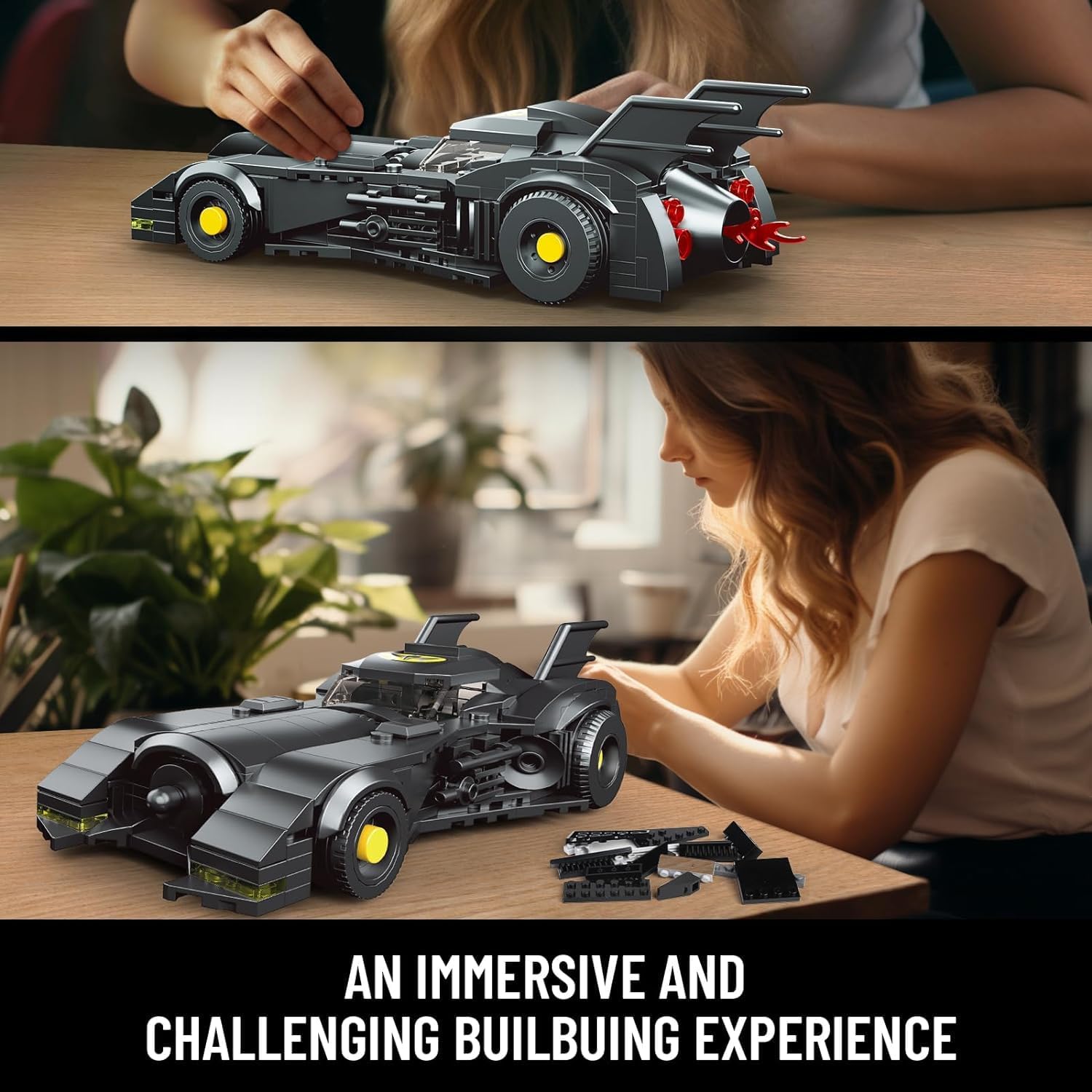 Mould King, 10020 Dark Knight Edition Automobile Building Kit, ასაწყობი მანქანა, 407 PCS - Image 4