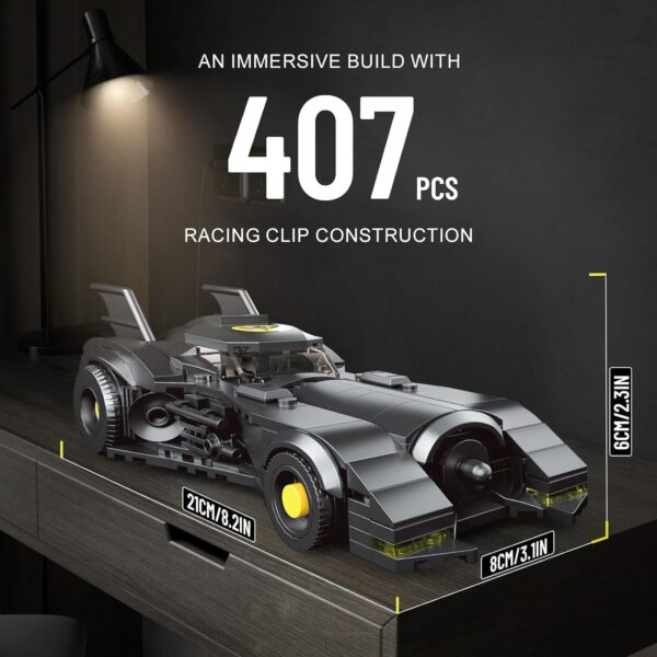 Mould King, 10020 Dark Knight Edition Automobile Building Kit, ასაწყობი მანქანა, 407 PCS - Image 5