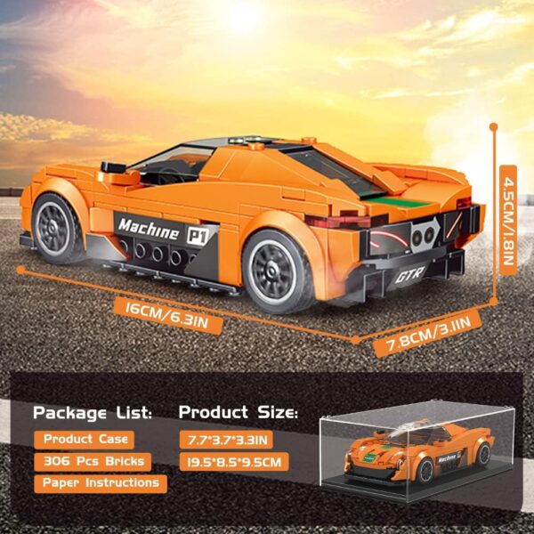 Mould King, 27004 The Mini P1 Sports Car Building Set, ასაწყობი მანქანა მინი P1, 306 PCS - Image 2