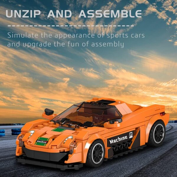 Mould King, 27004 The Mini P1 Sports Car Building Set, ასაწყობი მანქანა მინი P1, 306 PCS - Image 5