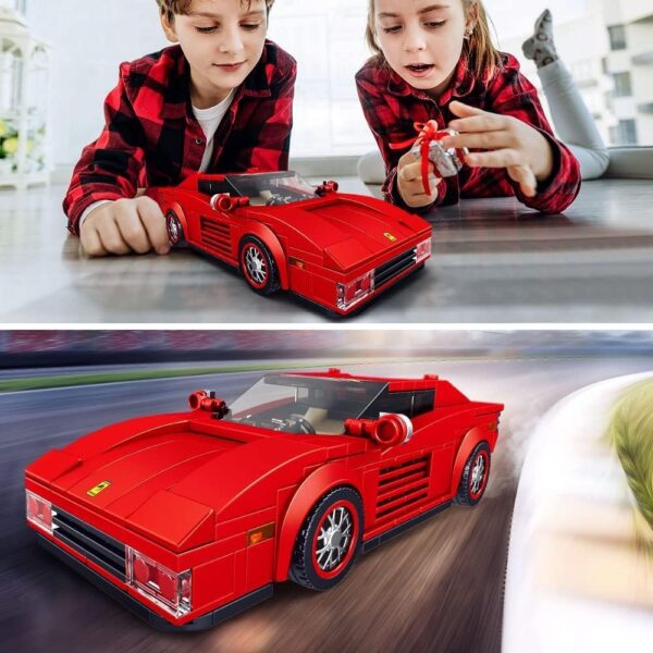Mould King, 27012S Testarossa Supercar Building Kit, ასაწყობი მანქანა ტესტაროსა, 350 Pcs - Image 3