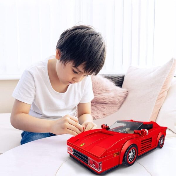 Mould King, 27012S Testarossa Supercar Building Kit, ასაწყობი მანქანა ტესტაროსა, 350 Pcs - Image 4