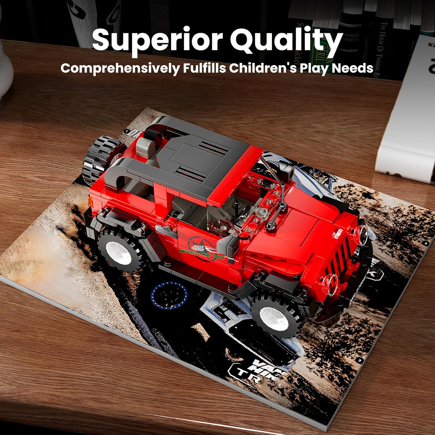 Mould King, 27058 Wrangler Off-road Vehicle Building Set, ასაწყობი ვრანგლერი, 414 Pcs - Image 4