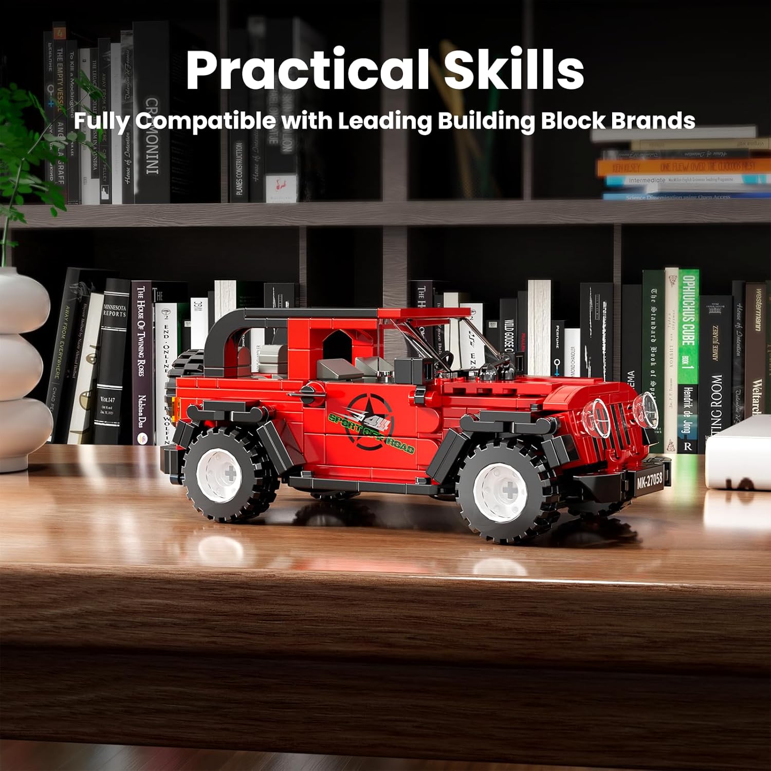 Mould King, 27058 Wrangler Off-road Vehicle Building Set, ასაწყობი ვრანგლერი, 414 Pcs - Image 5