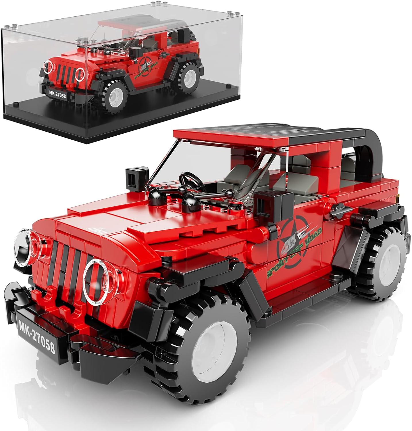 Mould King, 27058 Wrangler Off-road Vehicle Building Set, ასაწყობი ვრანგლერი, 414 Pcs