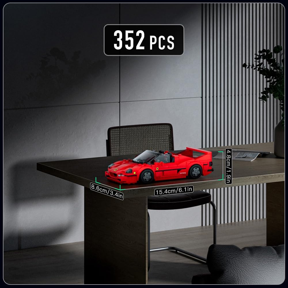 Mould King, 27066 F50 Car Model Building Set, ასაწყობი ფერარი F50, 352 Pcs - Image 3
