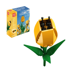Mould King, ასაწყობი ტიტა, ყვითელი, 24012 Tulip Bud Artificial Building Set 83 PCS