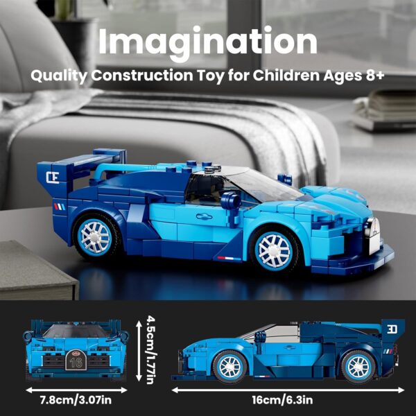 Mould King, GT მოდელი ასაწყობი მანქანა, Speed Champion Car GT Models Building Toys with Display Case, 27001 - Image 2