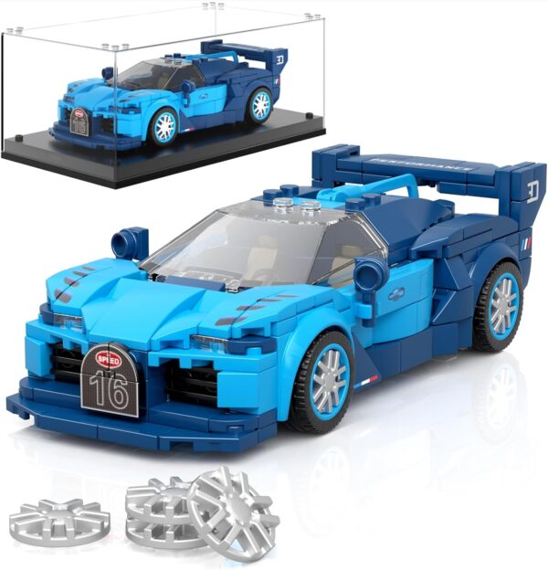 Mould King, GT მოდელი ასაწყობი მანქანა, Speed Champion Car GT Models Building Toys with Display Case, 27001