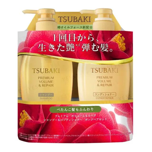 TSUBAKI, მოცულობა & აღდგენა პრემიუმ შამპუნისა 450ml & კონდიციონერის 450ml ნაკრები Shiseido-სგან - Image 5