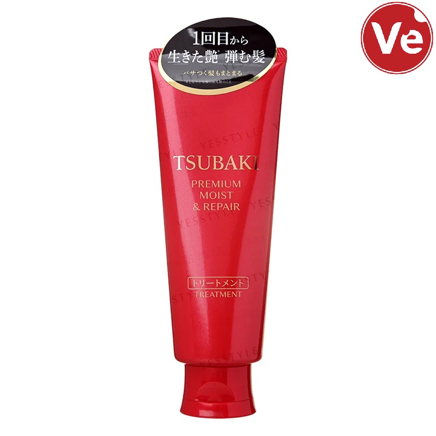 Tsubaki, დატენიანება & აღდგენა, Premium Moist & Repair Hair Treatment, 160 G