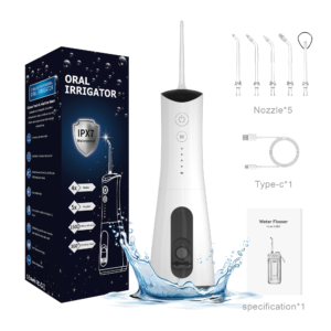 Cordless Smart Water Flosser – Waterproof Oral Irrigator - უსადენო ჭკვიანი წყლის ორდენტალური ირიგატორი 300მლ